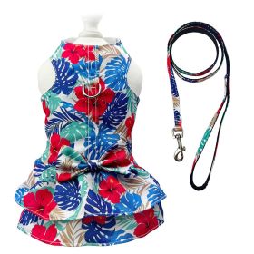 Hawaiian Harness Dress with Matching Leash (size: L)