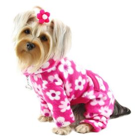 Full Blossom Fleece Turtleneck Pajamas (size: L)