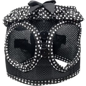 American River Choke Free Dog Harness Polka Dot Collection (Color: Black and White Polka Dot, size: XX-Small)