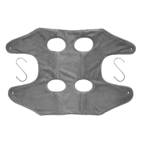 Portable Pet Dog Cat Grooming Hanging Hammock Harness Breathable Groom Helper US (Color: Gray, size: small)