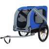 Large Folding Bike Trailer for Dogs â€“ 120LB Capacity All-Terrain Pet Carrier, Durable Steel Frame for Cycling, Jogging, Camping & Outdoor Adventures