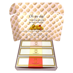 Dog Macaron Combo Gift Pack (flavor: Strawberry, Rose & Vanilla)