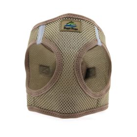 American River Solid Ultra Choke Free Dog Harness (Color: Fossil Brown, size: L)