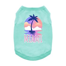 Miami Dog Shirt (Color: Teal, size: 3X-Large)