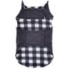 Reversible Fleece Lined Puffer Dog Coat