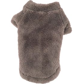 Soft Plush Pullover (Color: Soft Brown, size: X-Large)