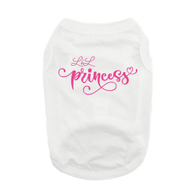 Lil Princess Dog Shirt (Color: White, size: large)