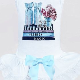 Hugs x Kisses Dog Dress (Color: White, size: MD)