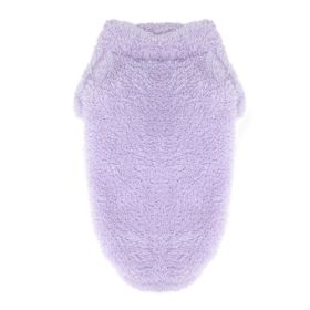 Soft Plush Pullover (Color: lavender, size: small)