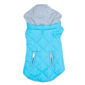 Weekender Dog Sweatshirt Hoodie (Color: Light Blue, size: medium)