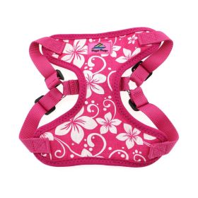 Wrap and Snap Choke Free Dog Harness by Doggie Design (Color: Pink Hibiscus, size: medium)