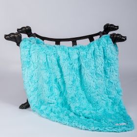 Cuddle Dog Blankets (Color: Aquamarine, size: Throw)